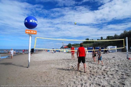 Volleyballfeld am Ostseestrand in Zempin