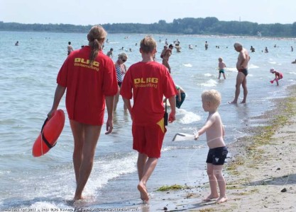 Wasserzugang am Ostseestrand in Boltenhagen