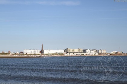 Strandblick auf den Hauptstrand von Borkum