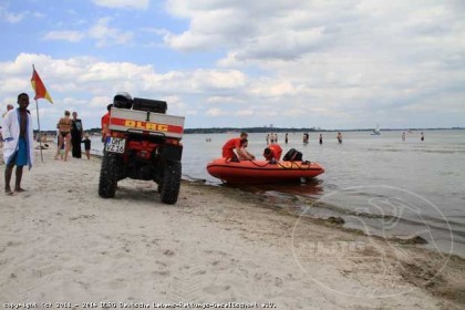 Wasserzugang am Strand