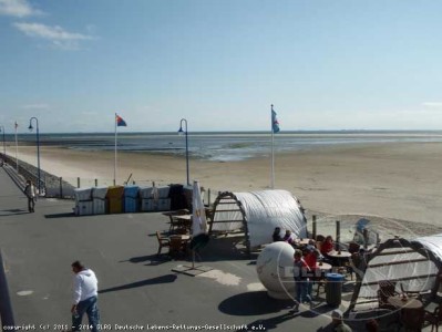 Blick auf die Strandpromenade