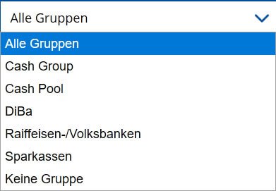 Bankengruppe auswählen