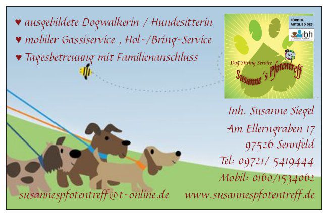 Hundepension Dog-Sitting-Service Susanne`s Pfotentreff