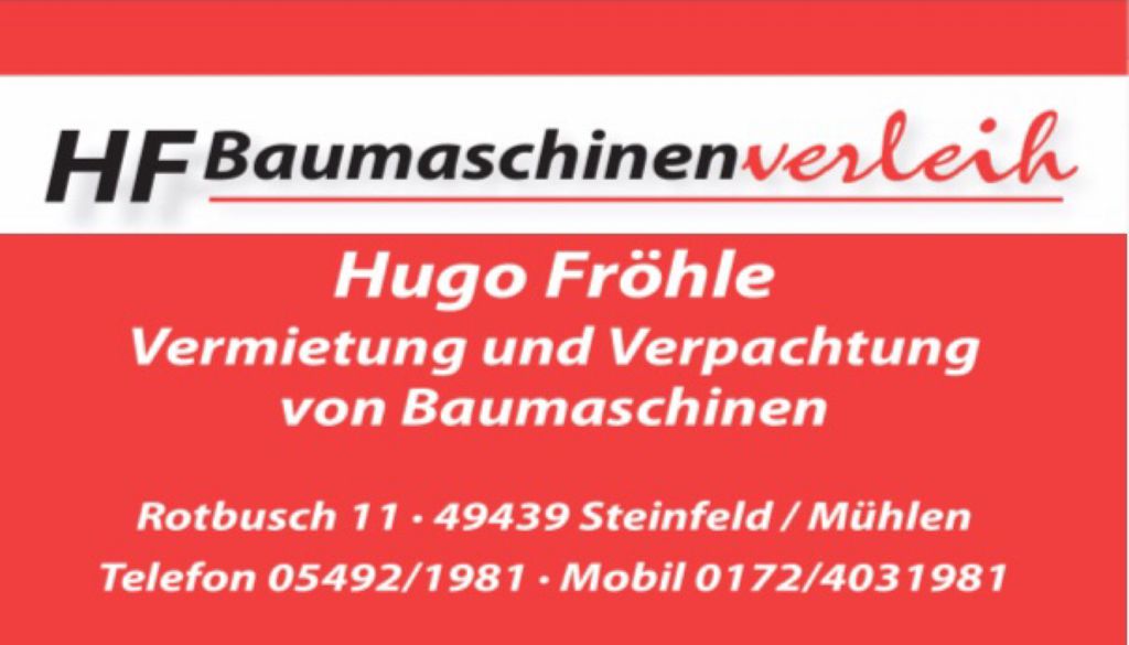 Nutzerfoto 1 Fröhle Baumaschinenvermietung