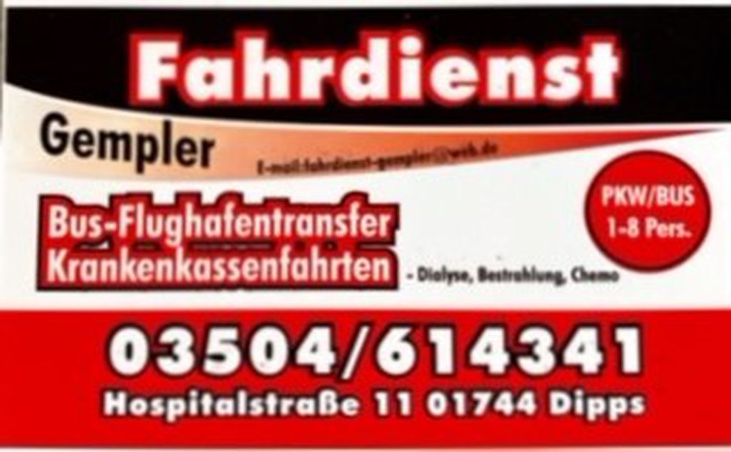 Nutzerfoto 3 Tag + Nacht Fahrdienst A. Gempler