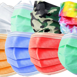 OP-Masken für Erwachsene in aktuell 14 bunten Farben / Designs im Einzel- oder 10er-Pack an Lager ! 