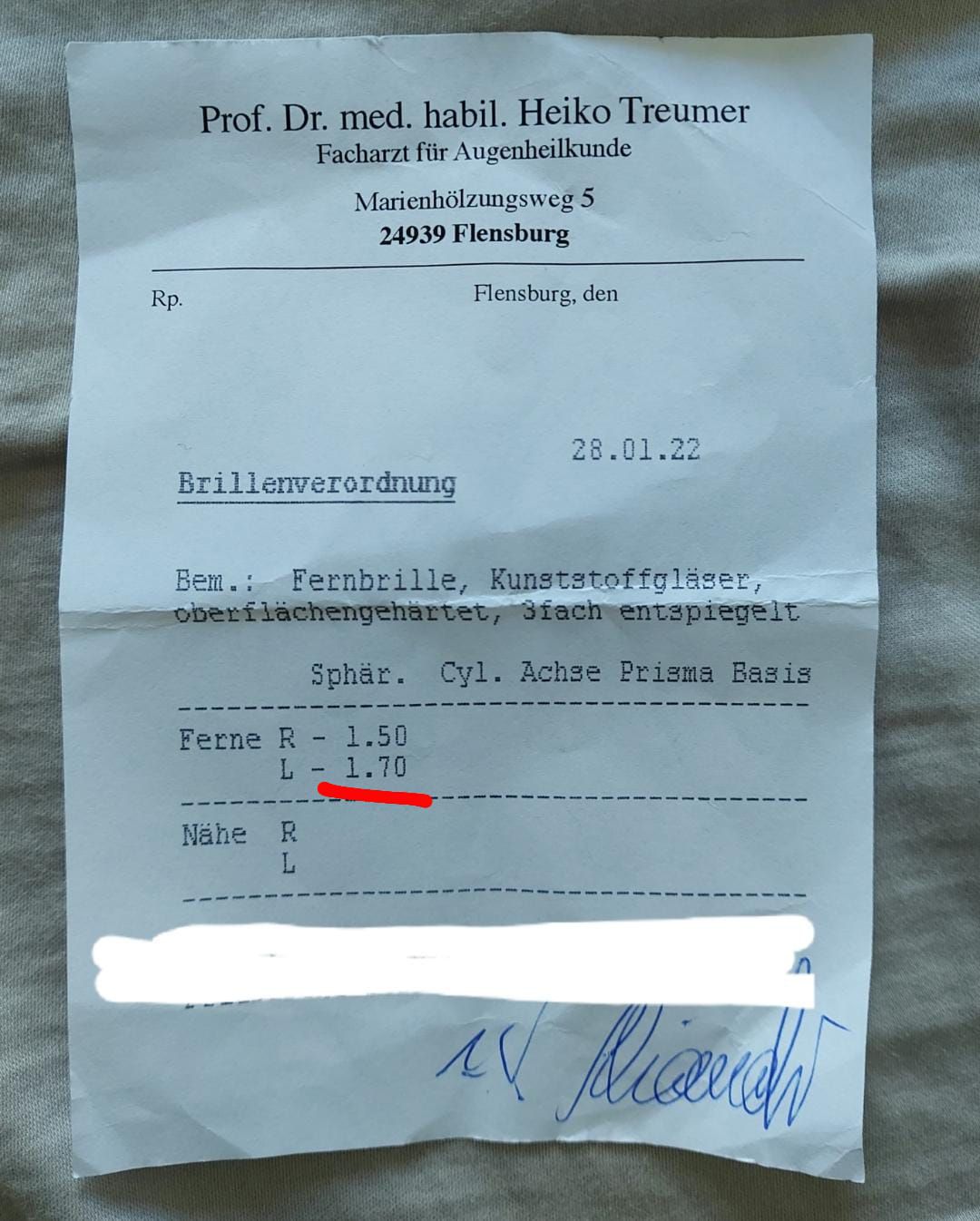 Herr Prof Dr Med Heiko Treumer