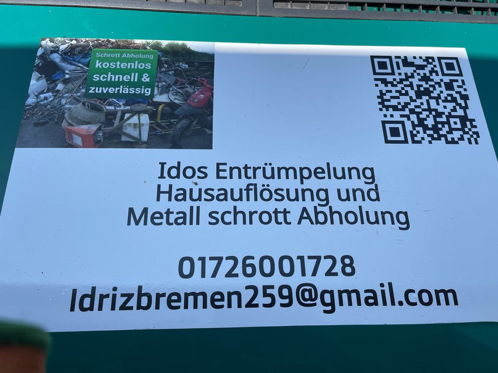 Nutzerfoto 1 Idos Entrümpelung Hausauflösung und Metall Schrott Abholung