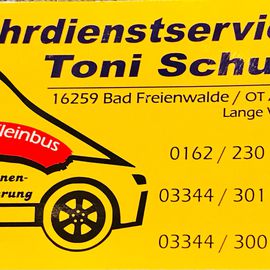 Fahrdienstservice Toni Schulz bereitgestellt von Das &Ouml;rtliche