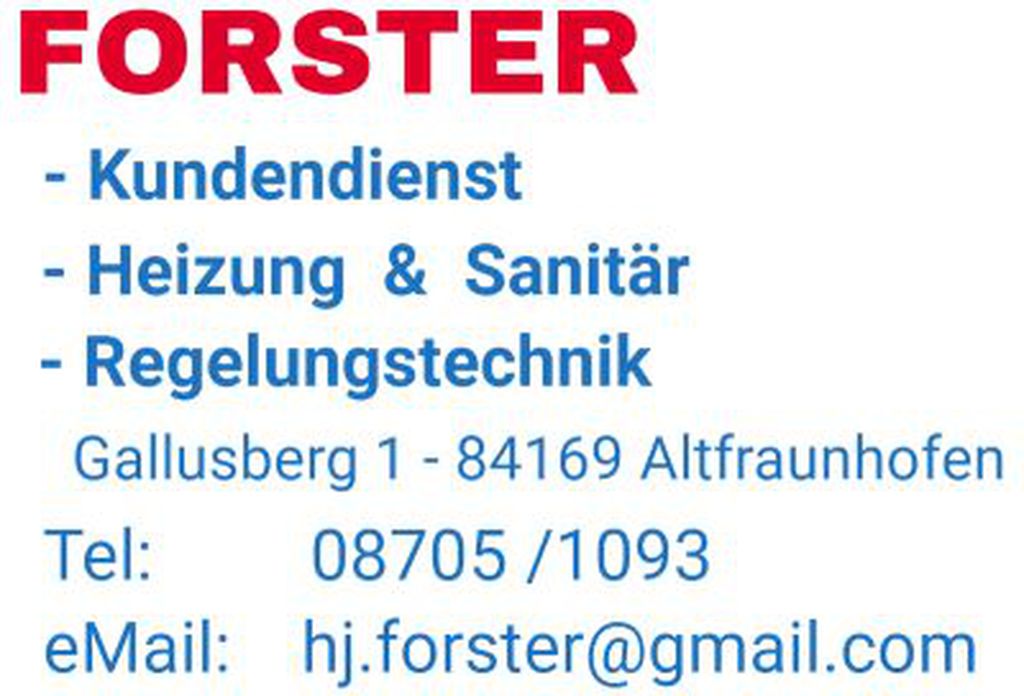 Nutzerfoto 1 Forster Heizung & Sanitär Kundendienst