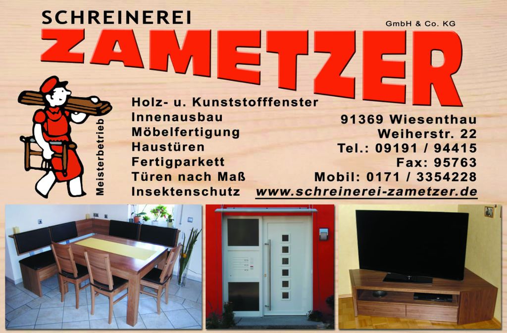 Nutzerfoto 6 Schreinerei Zametzer GmbH & Co. KG Nutzerfoto 6 Schreinerei Zametzer GmbH & Co. KG