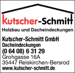 Kutscher-Schmitt GmbH Holzbau u. Dacheindeckungen