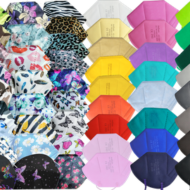 Zertifizierte FFP2-Masken in aktuell 25 bunten Farben und 26 farbenfrohen Prints für Sie & Ihn an Lager ! 