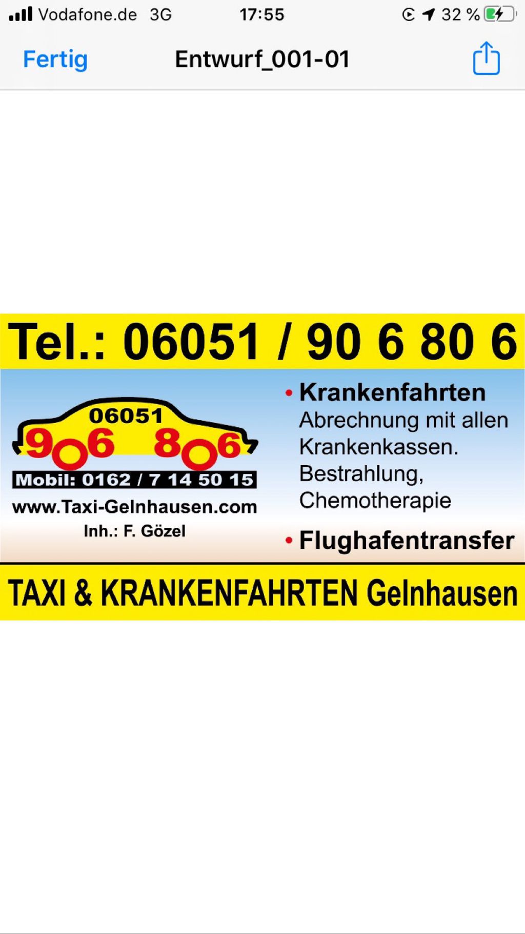 Nutzerfoto 3 Güzel Fadil Taxi Gelnhausen