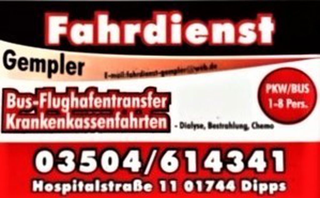 Nutzerfoto 2 Tag + Nacht Fahrdienst A. Gempler