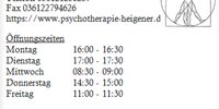 Nutzerfoto 1 Praxis für Psychotherapie Heigener Mark Dipl.-Psych.