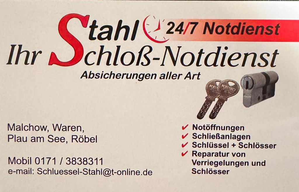 Nutzerfoto 2 Schlüsseldienst Stahl