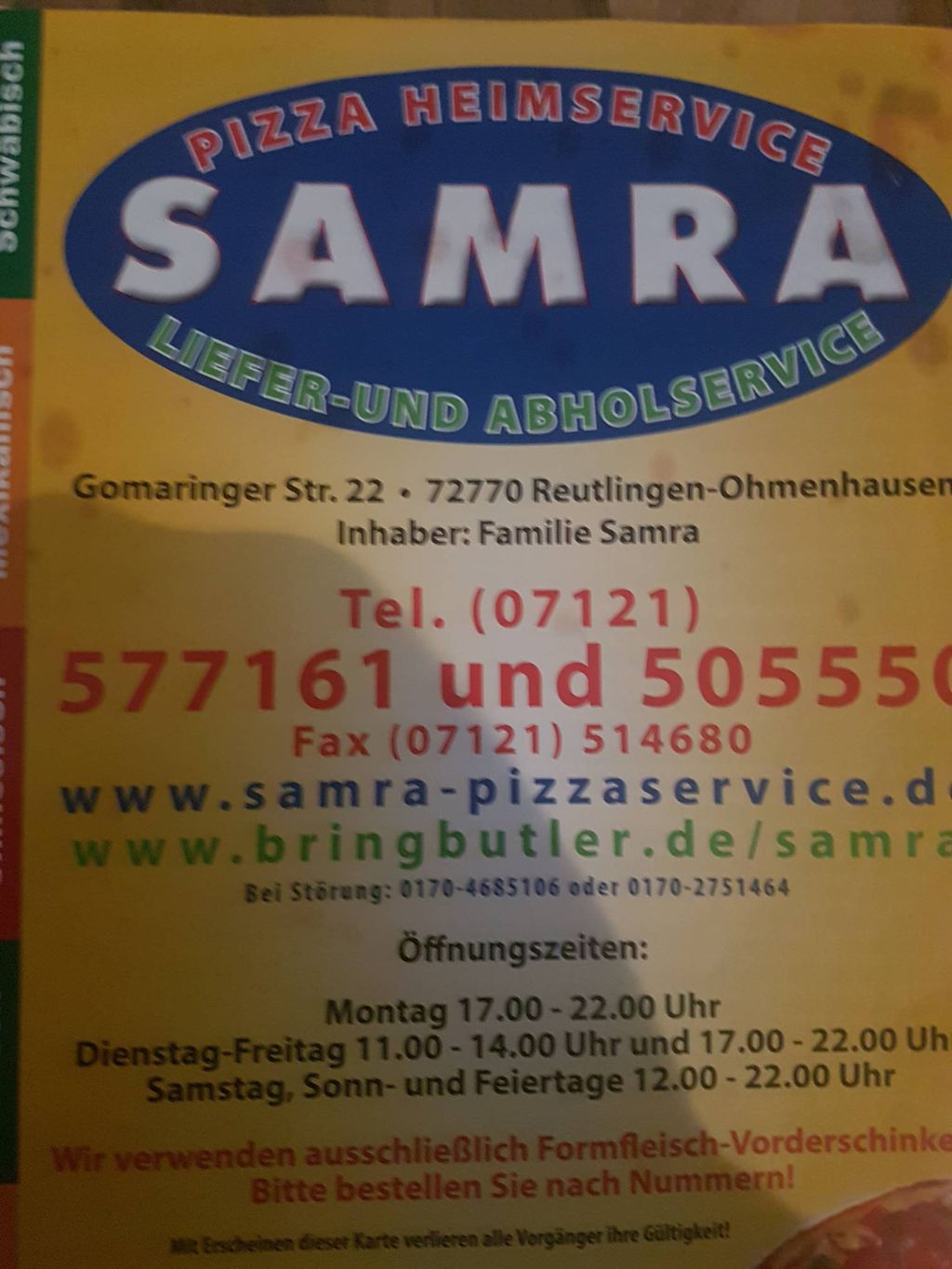 Nutzerfoto 5 Samra Pizza Express Inh. Joga Singh Samra Nutzerfoto 5 Samra Pizza Express Inh. Joga Singh Samra