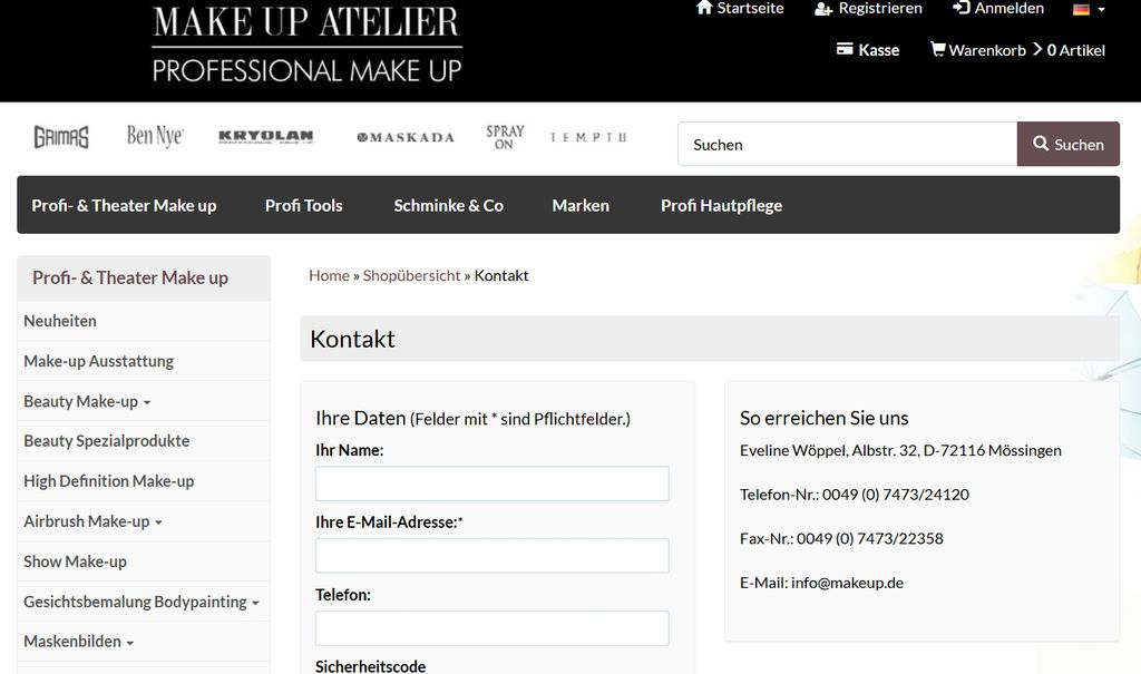 Nutzerfoto 1 Wöppel Eveline , M. Make-up Atelier Theatermake-up