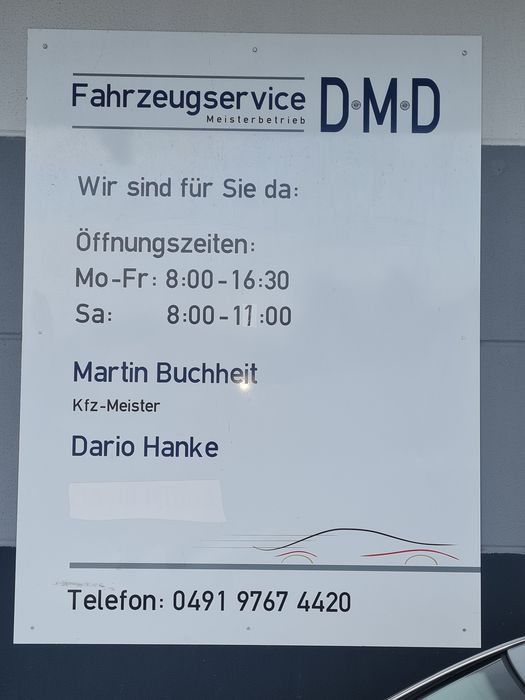 Fahrzeugservice DMD Martin Buchheit KFZ Meister Dario Hanke
