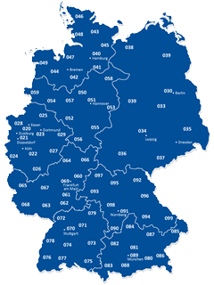 Die Vorwahlen-Suche von Das Örtliche