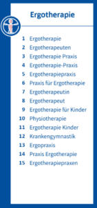 Infografik Ergotherapie