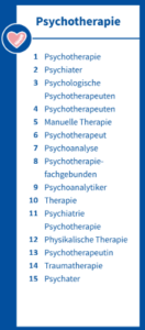 Infografik Psychotherapie