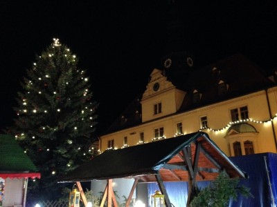 Weihnachtsmarkt auf dem Markt in Borna 2014